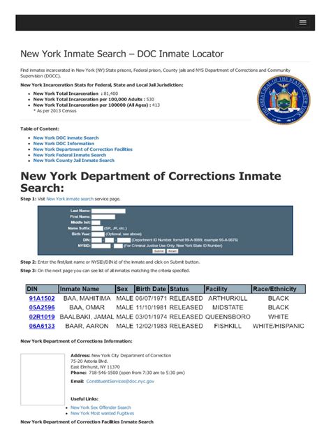 Ny state corrections lookup. Things To Know About Ny state corrections lookup. 